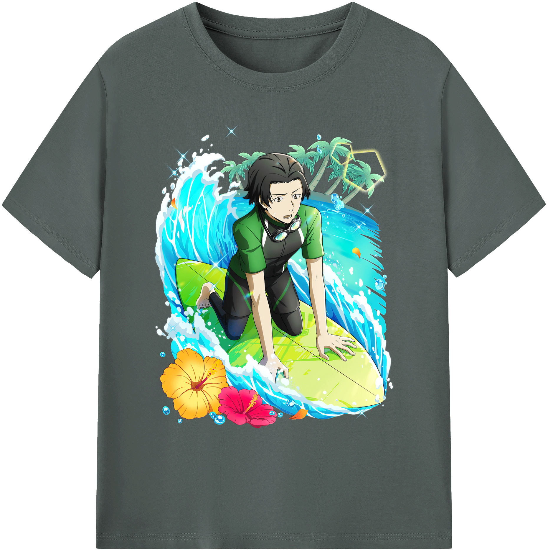 （画像用） 文豪ストレイドッグス Bungo Stray Dogs 綿100％ メンズ半袖Tシャツ｜肌触りやわらか＆通気性